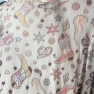 Western-Themed Patterned Shirt